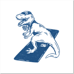 Yoga T-Rex Posters and Art